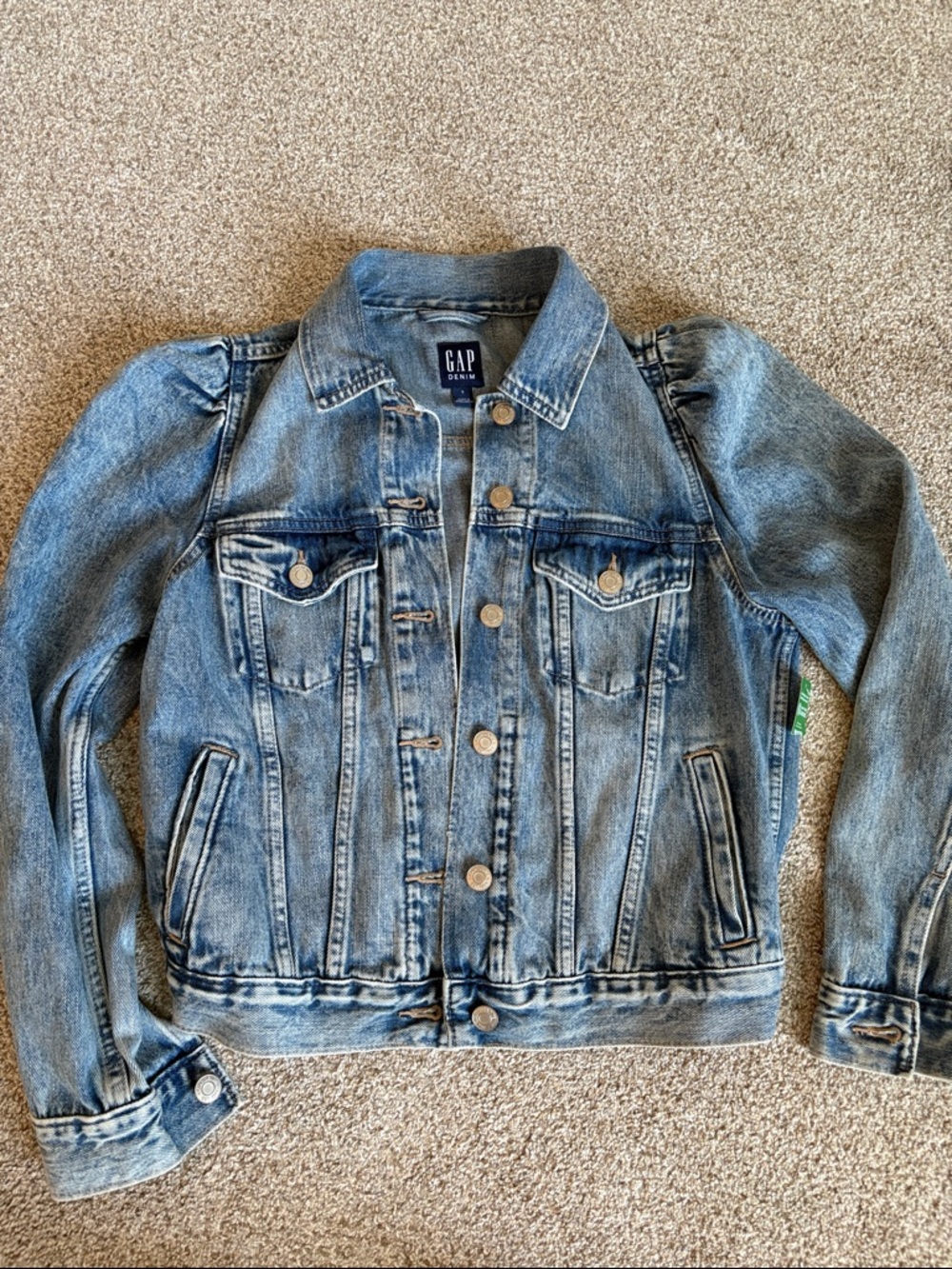 NWT GAP Washed Denim Jacket in Light Blue
